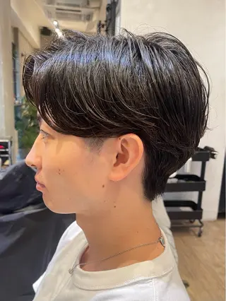 ショート パーマ メンズ 新宿メンズ専門 モテ清潔感パーマ特化のヘアスタイル