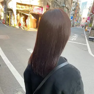 ミディアム カラー 髪質改善特化 安東駿介のヘアスタイル