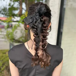 ヘアアレンジ タケモト マユナのヘアスタイル
