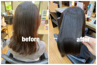 セミロング 髪質改善/浅沼 亮のヘアスタイル