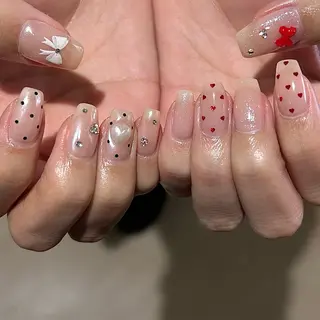 ネイル パラあり！フィルイン 美フォルムのネイルデザイン