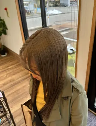 セミロング カラー 艶髪カラー/髪質改善 細貝 舞利のヘアスタイル