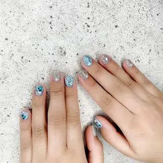 ショート カラー パーマ ヘアアレンジ メンズ キッズ ネイル マツエク・マツパ Salon Ｋのネイルデザイン