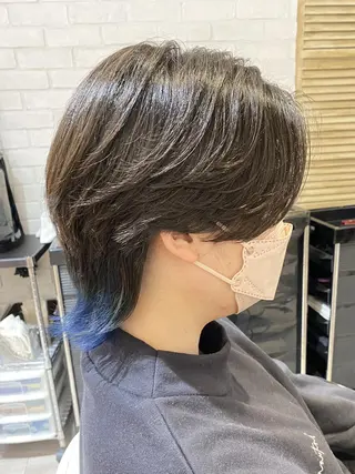 ショート カラー メンズパーマ/ メンズカット/タクヤのヘアスタイル
