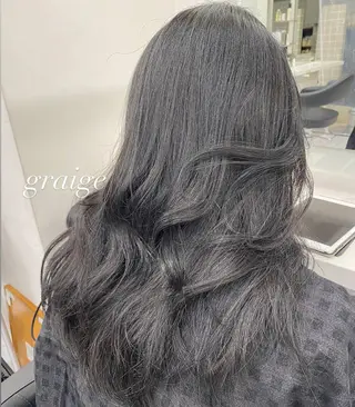 セミロング カラー パーマ ヘアアレンジ メンズ キッズ ネイル マツエク・マツパ 韓国/トレンド レイヤー【101】のヘアスタイル