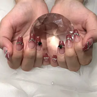 ネイル SAYUKI/韓国 /ワンホン/キラキラのネイルデザイン