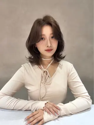 ミディアム 🎀HARU ボブ/ヘアセット🫧のヘアスタイル