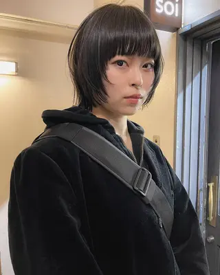 ショート 安部佑哉/ハイトーン /レイヤー/ブリーチのヘアスタイル