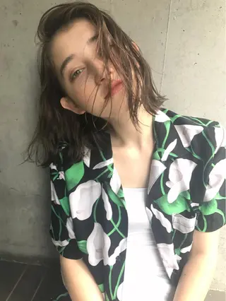 ミディアム 透明感カラー🌿ボブ ✨飛田　ケイのヘアスタイル