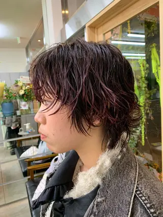 ショート パーマ 原田 穂真のヘアスタイル