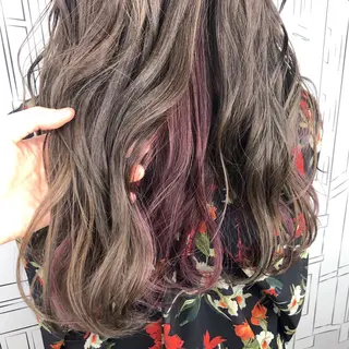 セミロング カラー TOMOKA 艶髪/透明感カラーのヘアスタイル