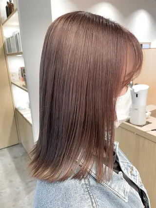 ミディアム カラー 城 健太郎 💎ハイトーンのヘアスタイル