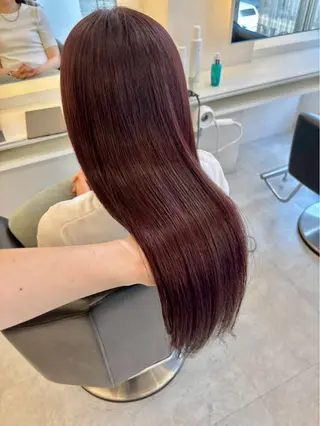 ロング カラー ParveMix 岡本えりかのヘアスタイル