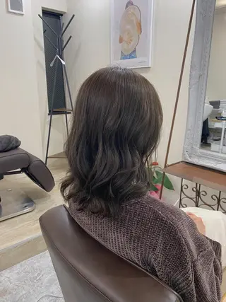 ミディアム カラー 長岡 俊樹のヘアスタイル