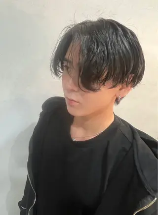 ショート カラー メンズ ルプラボウ りく/艶カラーのヘアスタイル