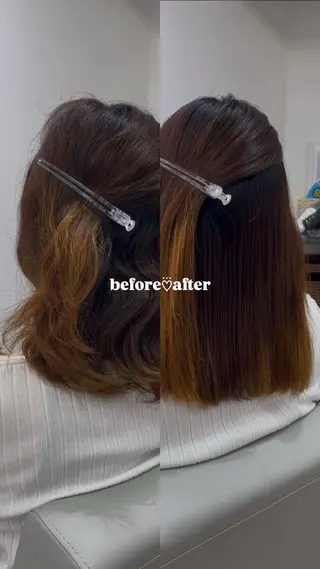 セミロング MAHIRU🤍 艶髪･ストレート🫧のヘアスタイル