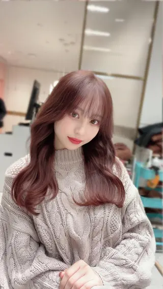 セミロング 顔周り特化/韓国ヘア /レイヤー/吉野幸大のヘアスタイル