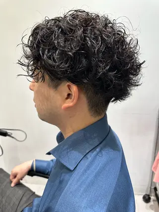 パーマ メンズ パーマ/パーマ落とし /藤木舜太のヘアスタイル