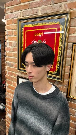 ショート パーマ メンズ 佐藤 笑夢のヘアスタイル