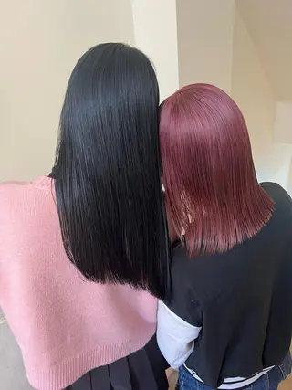 セミロング カラー 顔周りカット/透明感 カラー✂️MEIのヘアスタイル