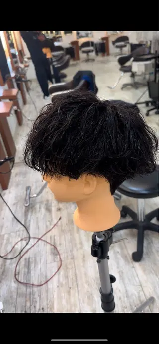 ショート パーマ 大前 吏央のヘアスタイル