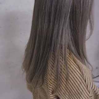 セミロング カラー 長井 徹行のヘアスタイル