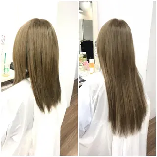 ロング GLOSS 心斎橋 山上のヘアスタイル