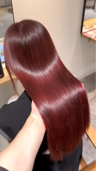 ミディアム カラー 髪質改善特化型美容師 🫧岡本璃来🫧のヘアスタイル