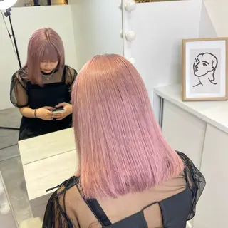 カラー レイヤーカット/ 艶カラー/山内一暉のヘアスタイル