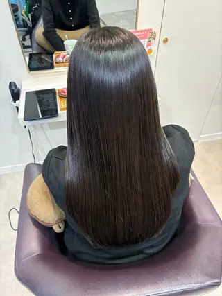 ロング アレンジ/縮毛矯正 FACE。ゆのんのヘアスタイル