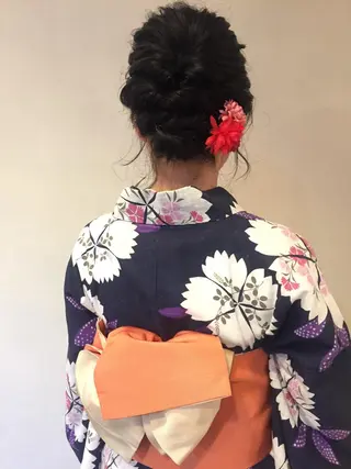 ミディアム ヘアアレンジ 平川 友希子のヘアスタイル