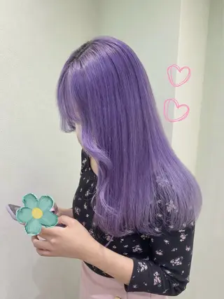 ロング カラー 横浜/デザインカラー 個性派ヘアメ/まこのヘアスタイル