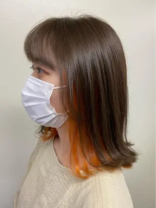 ミディアム カラー 褒められヘアー ERI✨のヘアスタイル