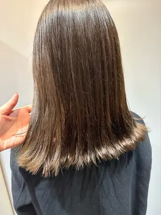ミディアム 縮毛矯正+モテカラー 🎀✨MIHOのヘアスタイル