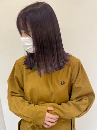 ミディアム カラー ヘアアレンジ ayaka ［sou］のヘアスタイル