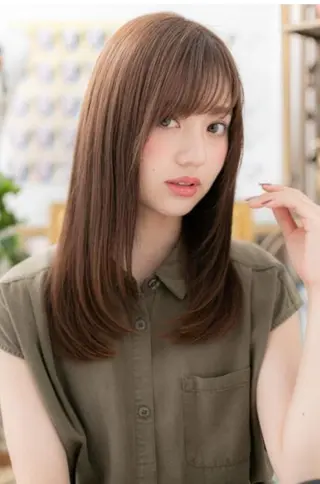 セミロング 中野 雄介のヘアスタイル