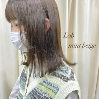 ミディアム カラー 鈴木早記　insta →saki_03sのヘアスタイル