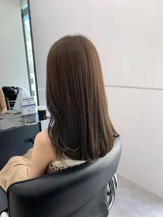 セミロング カラー 本格ヘッドスパ🌿 ×ヘア 佐藤のヘアスタイル