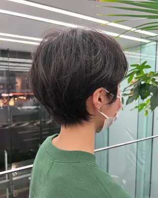 ショート パーマ カット/パーマ たるみことりのヘアスタイル