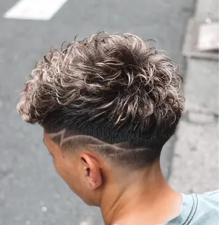 ショート カラー パーマ メンズ 💈men's💈 satoru中目黒のヘアスタイル