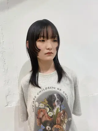 ミディアム maki @pullnocのヘアスタイル