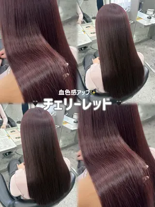 ロング カラー 家村 茉由のヘアスタイル