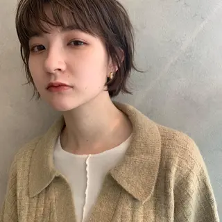 ショート カラー パーマ 似合わせ美髪ヘア✨ 天王寺．阿倍野🌈のヘアスタイル