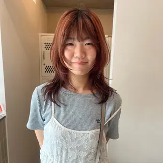 カラー 彩葉/ブリーチ/ カットモデル栄・伏見のヘアスタイル