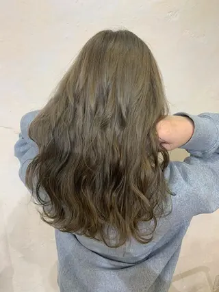 ロング カラー ヘアアレンジ 蔵前🫧韓国風レイヤ ーカット🫧KAHOのヘアスタイル
