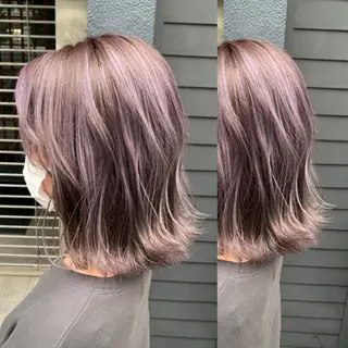 ミディアム カラー ヘアアレンジ 🦋レイヤー特化/ 羽エク/ナツミ🦋のヘアスタイル