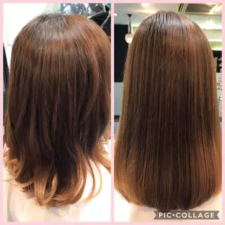 ミディアム 藤本 麻衣のヘアスタイル