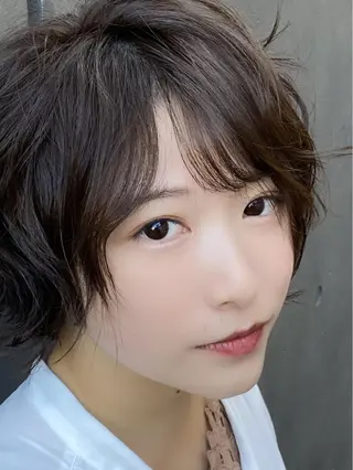 ショート カラー パーマ 上田 篤史のヘアスタイル