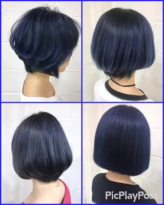 ミディアム カラー ササ キのヘアスタイル