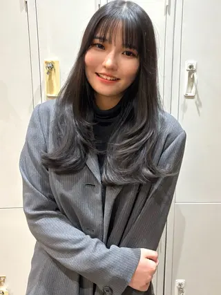 ロング 🧸似合わせデザイン ほそいけいこ🧸のヘアスタイル